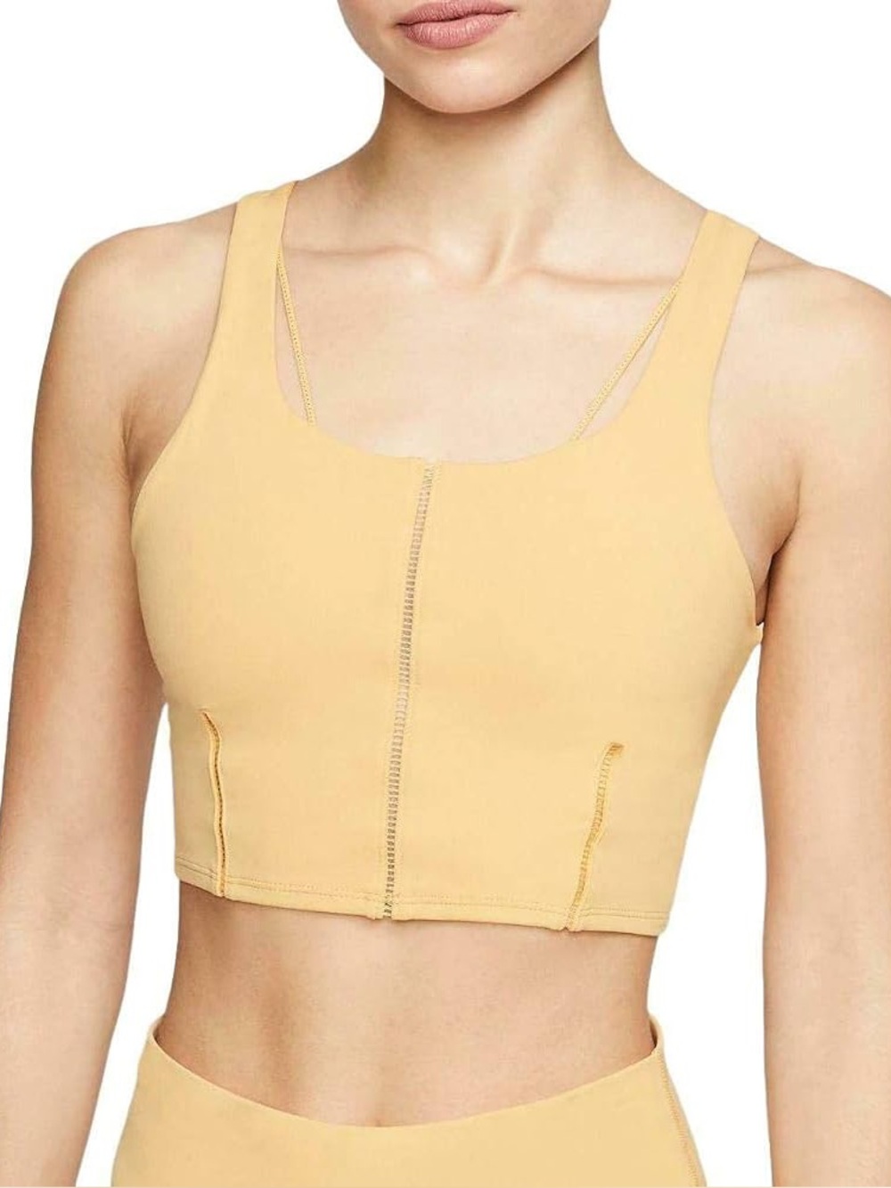 Nike Yellow Strappy Crop Camisole